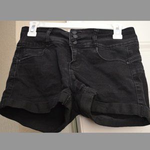 Wax Jean High Waisted Black Shorts Medium Used